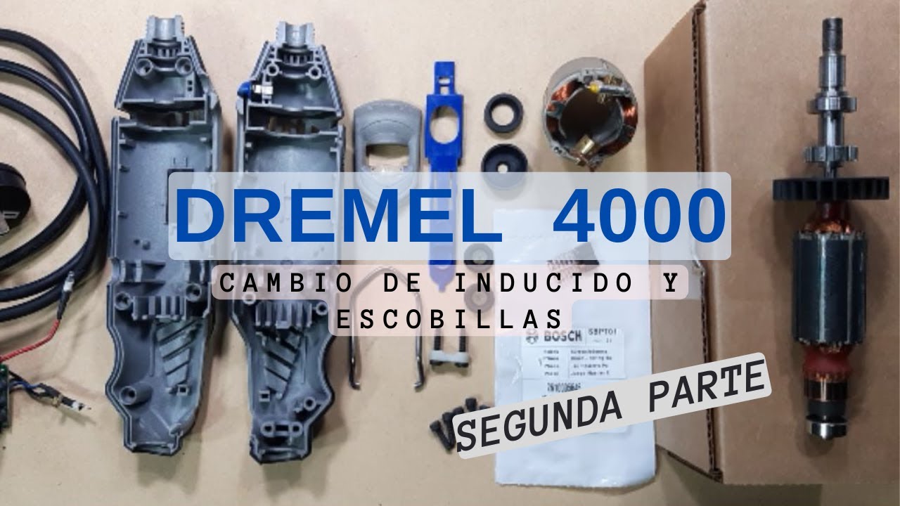 Reparación Dremel 4000,cambio de inducido y escobillas. Segunda Parte