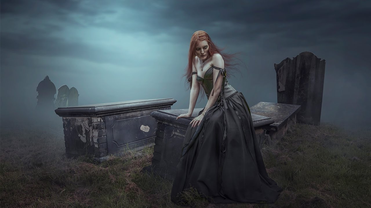 Photoshop Tutorial | Photo Manipulation Cemetery Night Effect