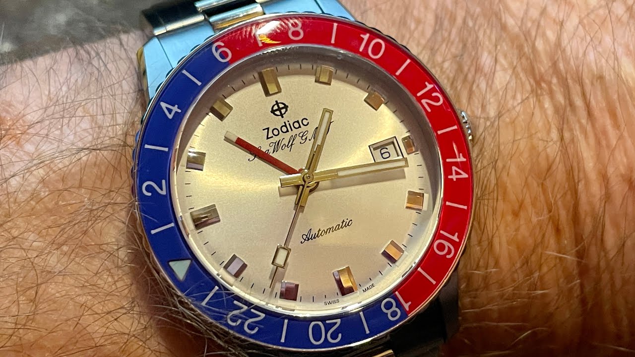 Zodiac Sea Wolf GMT Crystal By Topper Jewelers and Eric Singer.