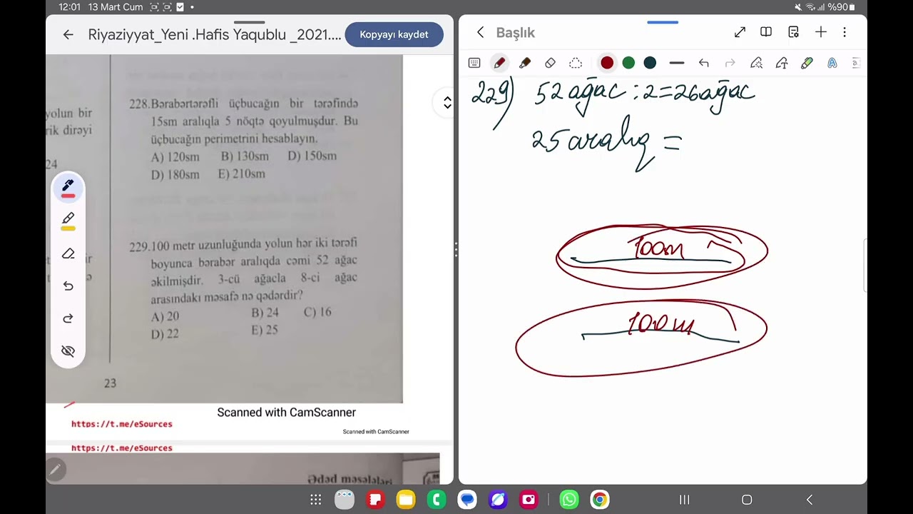 Ağac aralıq məsələsi 1ci hissə