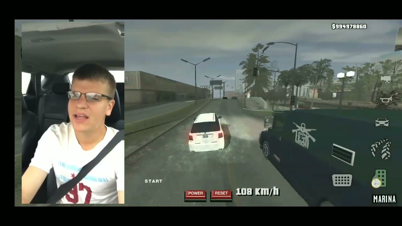 Singing guy car crash but in GTA SA Android