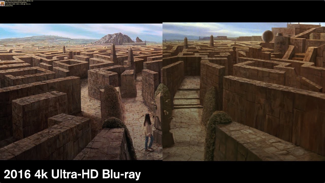 Labyrinth - 4k/Blu-ray Comparison