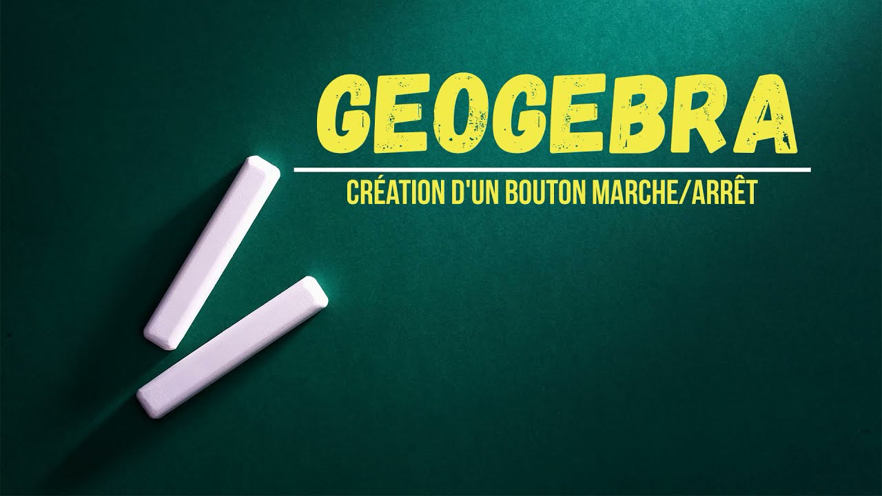 Formation GeoGebra :  Création d'un bouton permettant de manipuler simultanément deux Curseurs.