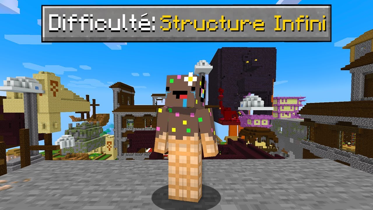 J'ai voulu finir Minecraft dans un Monde remplie de STRUCTURE ?!