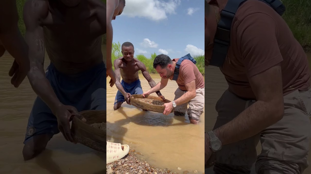 MINING DIAMONDS IN SIERRA LEONE!!! #shorts