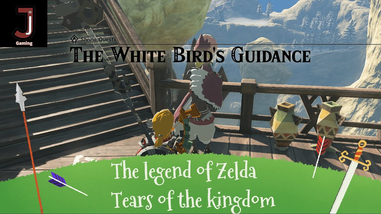 The legend of Zelda Tears of the kingdom The white bird guidance Shrine quest Hebra region