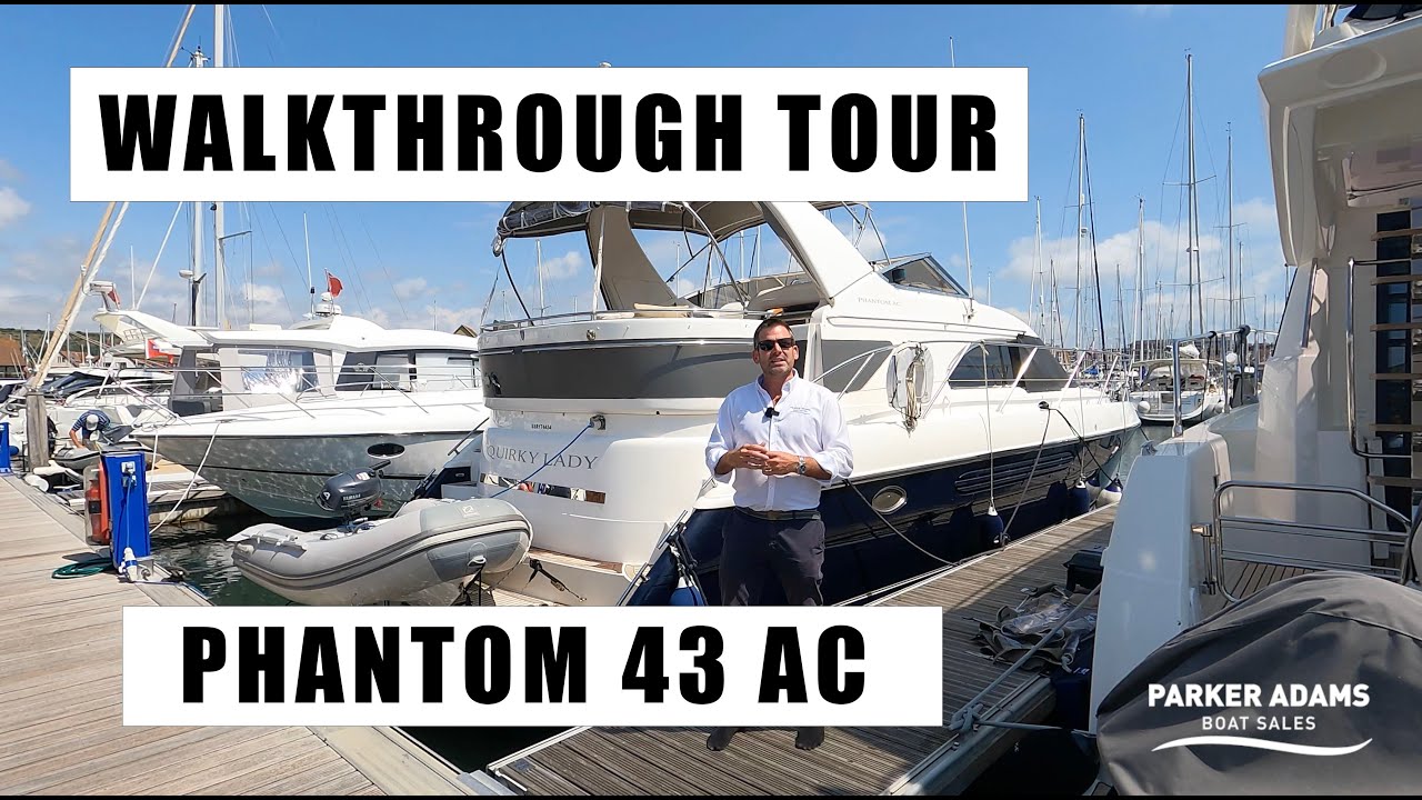 Обзорная экскурсия по Fairline Phantom 43 AC — потрясающая лодка! Судно в отличном состоянии, с м...