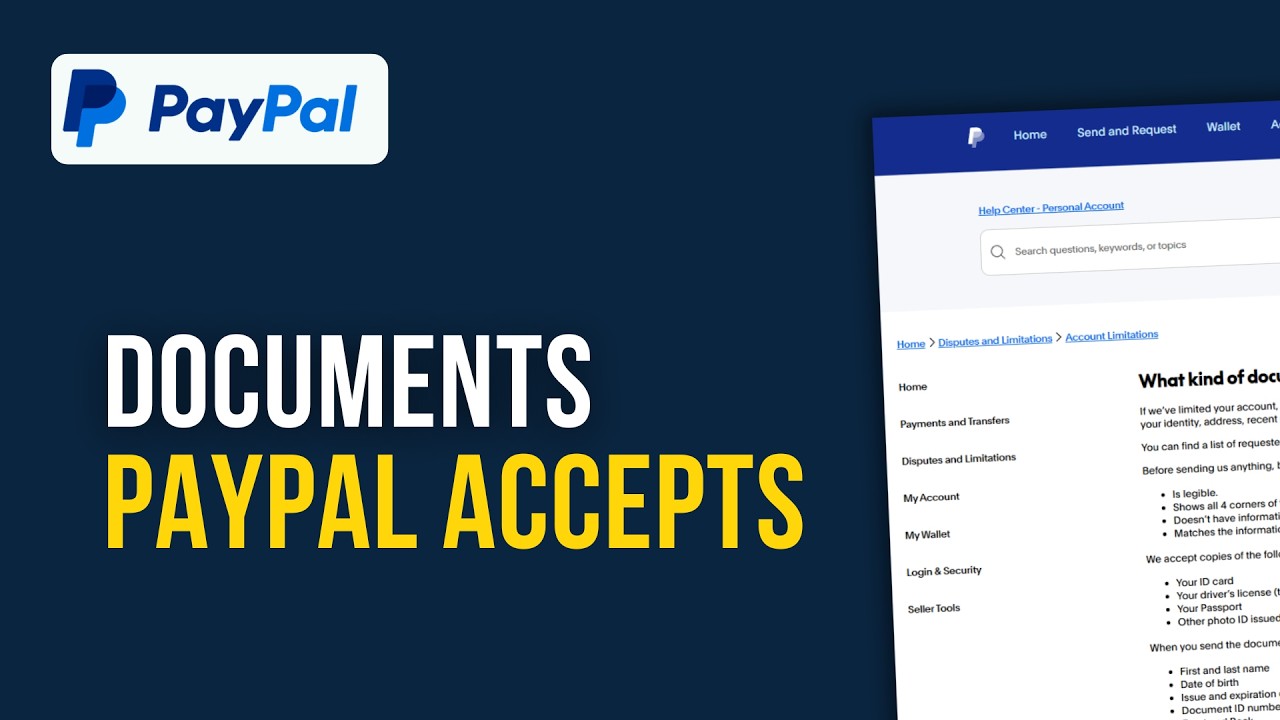 Exactly Which Documents PayPal Accepts for Identity Verification (Step-by-Step)