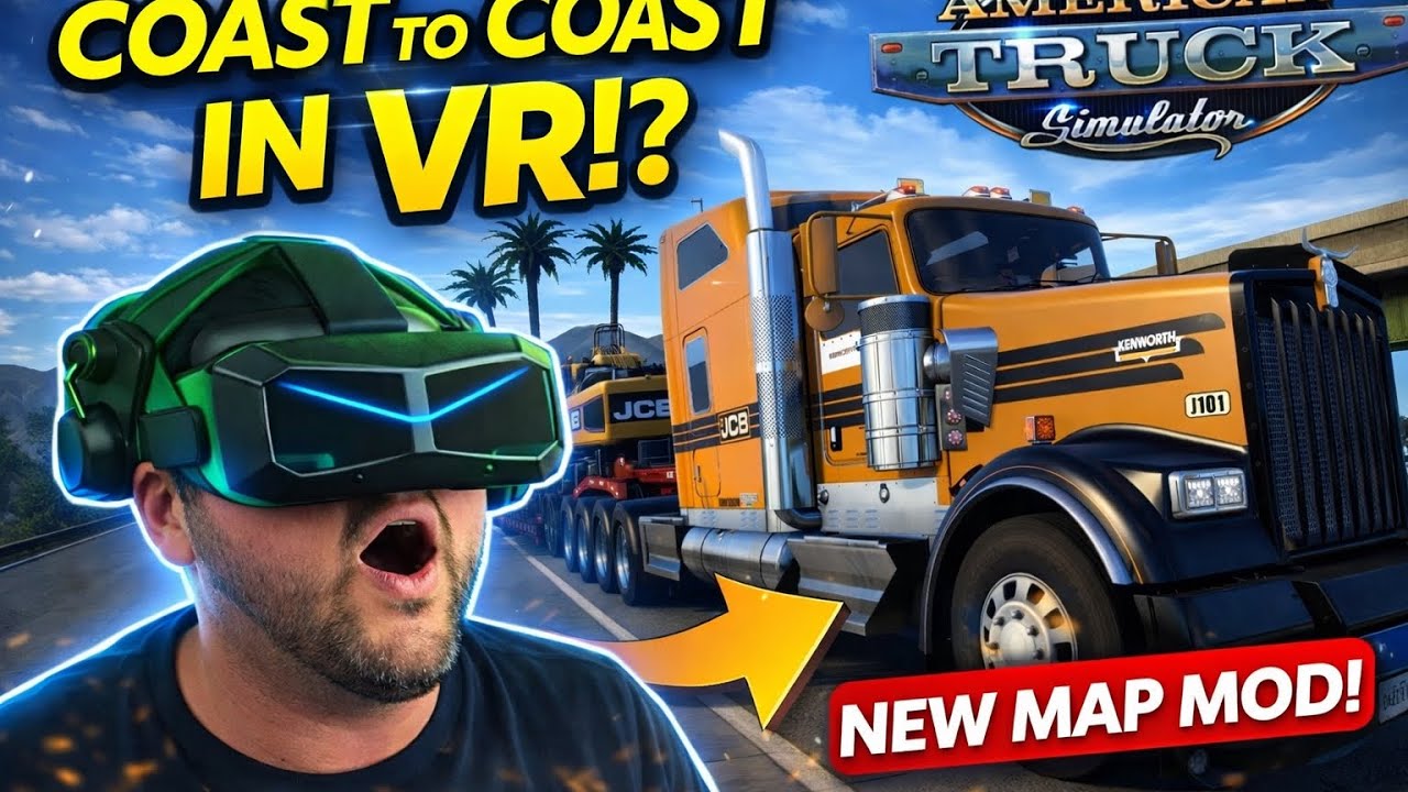 How to Mod American Truck Simulator - Add the Coast to Coast Map - For Free !