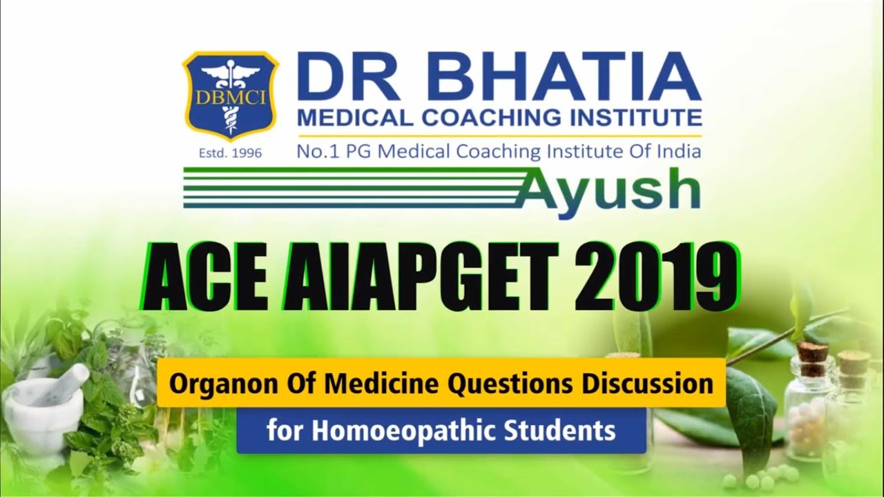 AIAPGET Solved Question paper 2019  | Organon of Medicine| Dr. Divya verma
