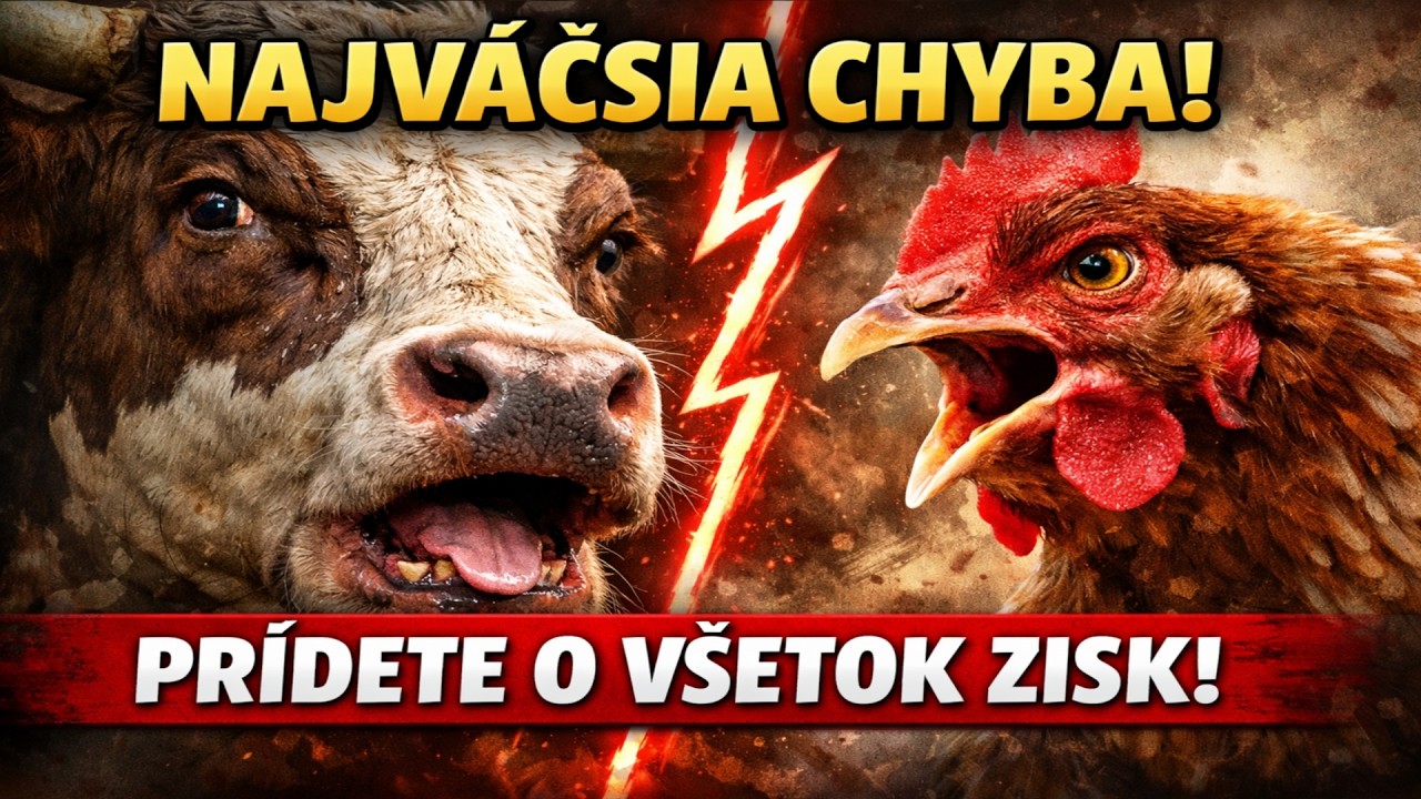 Hydina alebo Dobytok? 😱 NAJV&Auml;Č&Scaron;IA CHYBA 90% farm&aacute;rov, ktor&aacute; zožerie cel&yacute; zisk!