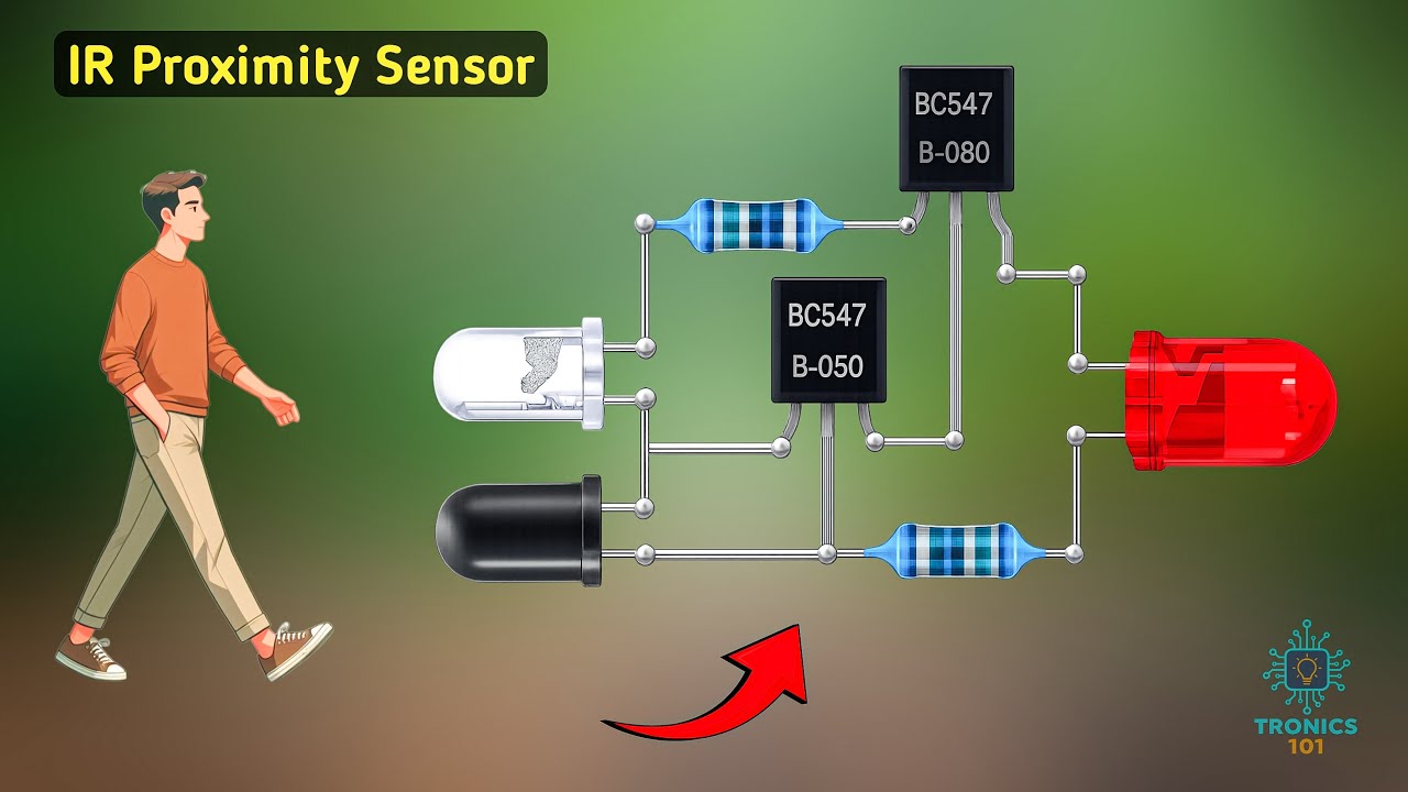 Simple IR Proximity Sensor Circuit | Object Detector
