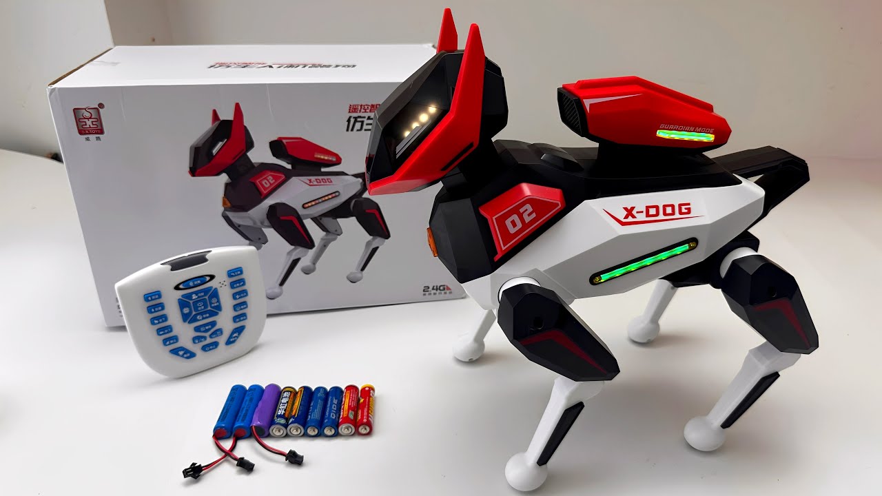 Unboxing Electric Transformable Police Car, Remote Control Robotic Dog, Police Car, Dinosaur RC Car