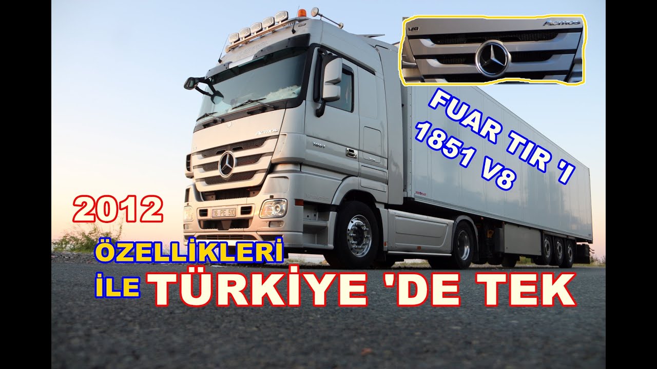 2012 MODEL ACTROS 1851 V8 / FUAR ARACI FULL+FULL TÜRKİYE'DE TEK