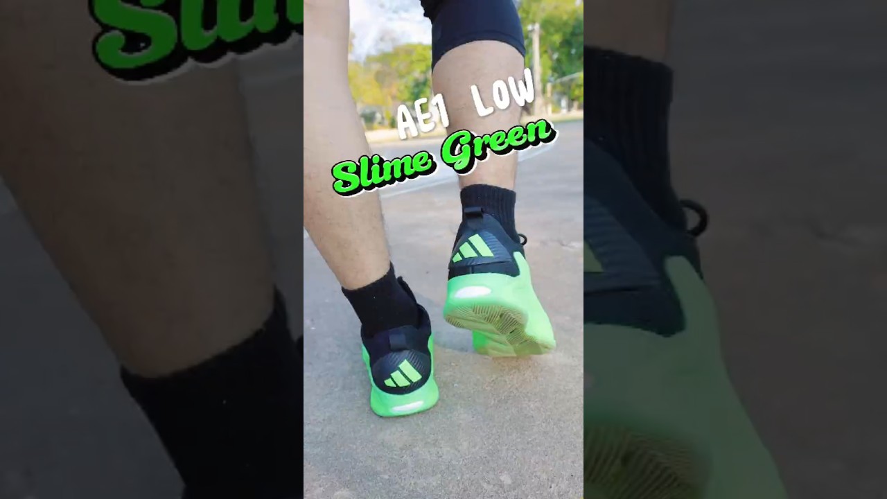 AE1 LOW Slime Green (on feet)