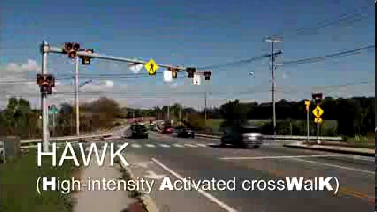 HAWK Signal (Pedestrian Hybrid Beacon Signal) Full Video Version