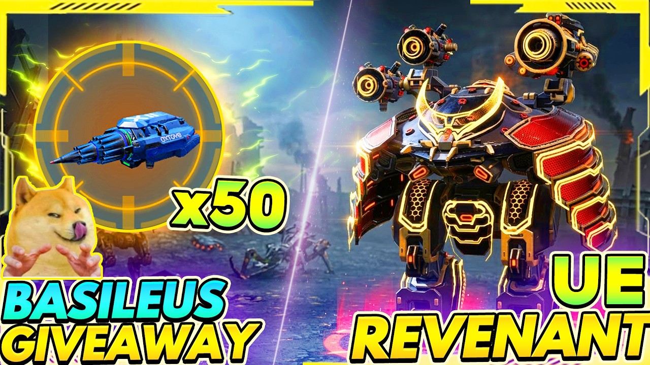 💥UE Revenant Tuyệt kỹ hồi đầy c&acirc;y m&aacute;u x&aacute;m - 🎁55x Basileus  Giveaway｜War Robots    #WRWinBasileus