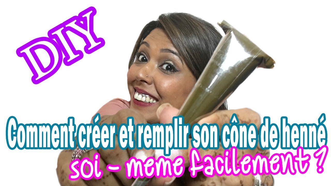 [DIY] Comment faire son cône de henné facilement (lien papier cristal dans le descriptif)