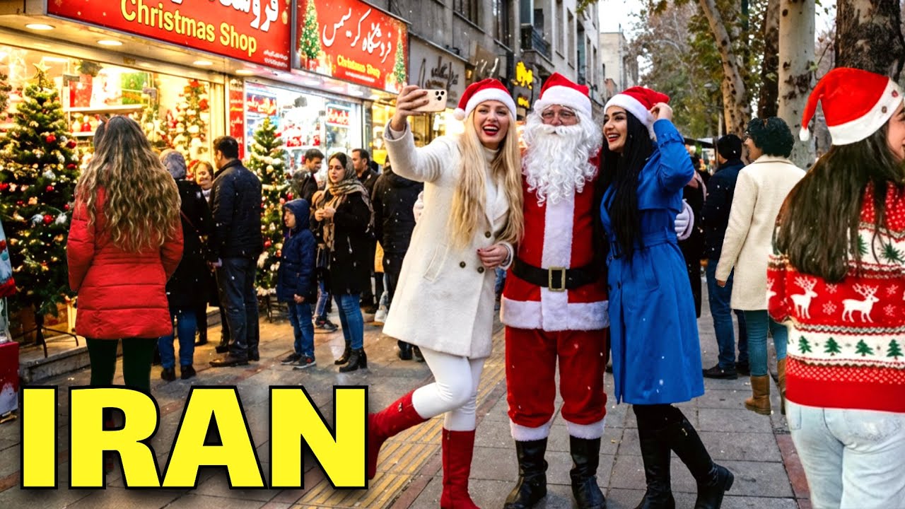 Christmas in IRANIAN Style! 🇮🇷 Tehran Christmas Mood & Nightlife 