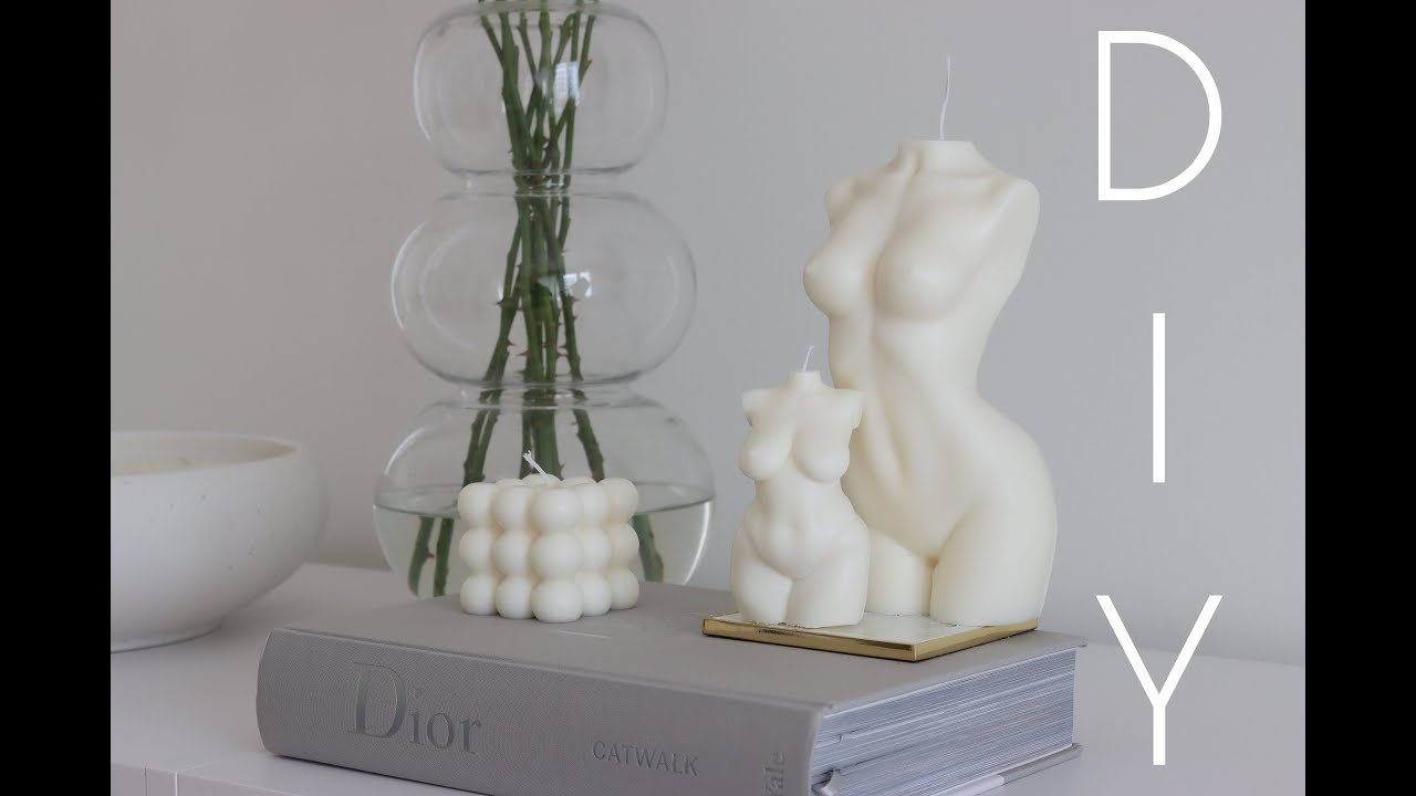 DIY BODY CANDLE & BUBBLE CANDLE | Kerzen selber machen by Melissa Zerhau