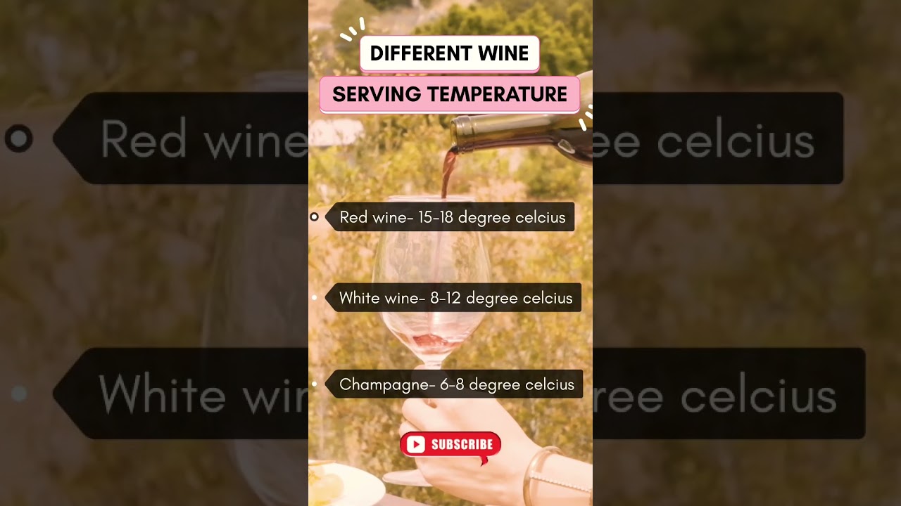 WINE SERVING TEMPERATURE (Redwin, whitewine, champagne) #redwine #temperature #wine #podcastmihir