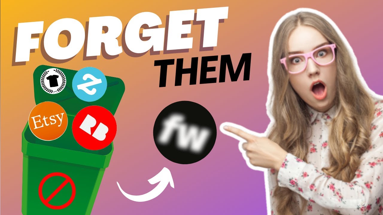 Best alternative for REDBUBBLE, TEEPUBLIC, AND ETSY🚫☠️ Fourthwall step by step guide ✨