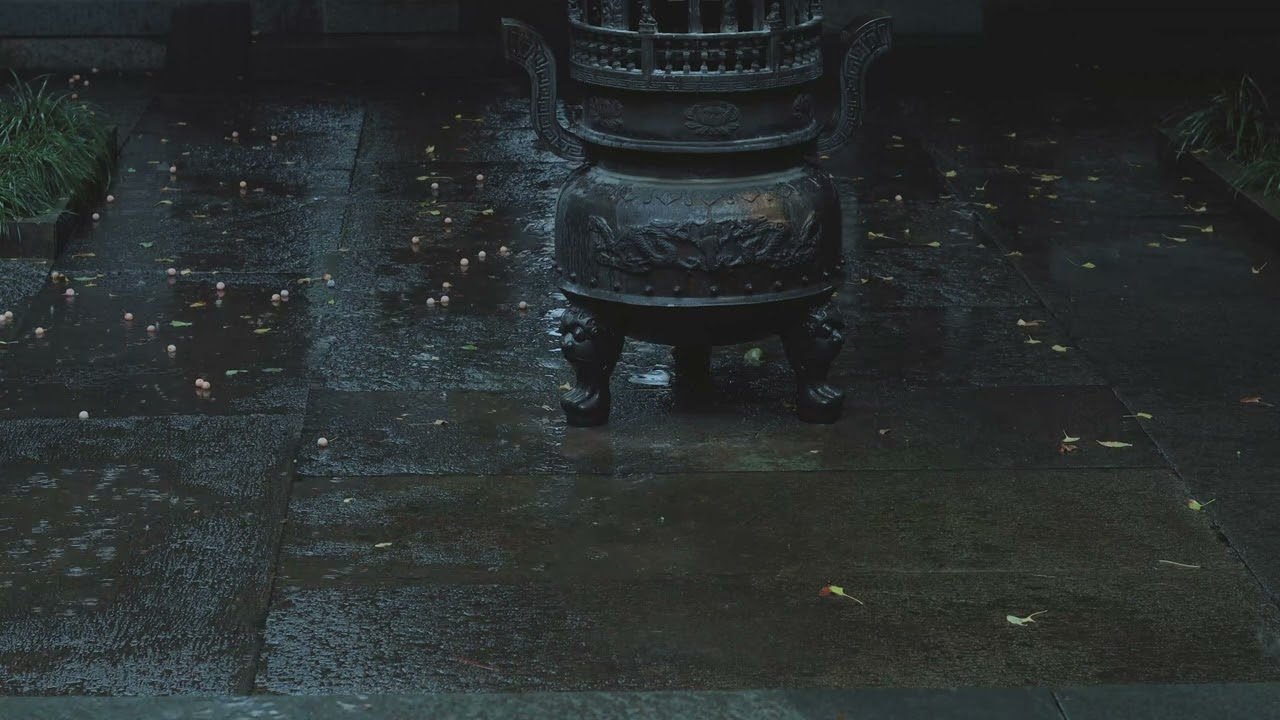 【白噪音】寺庙木鱼声雨声助眠