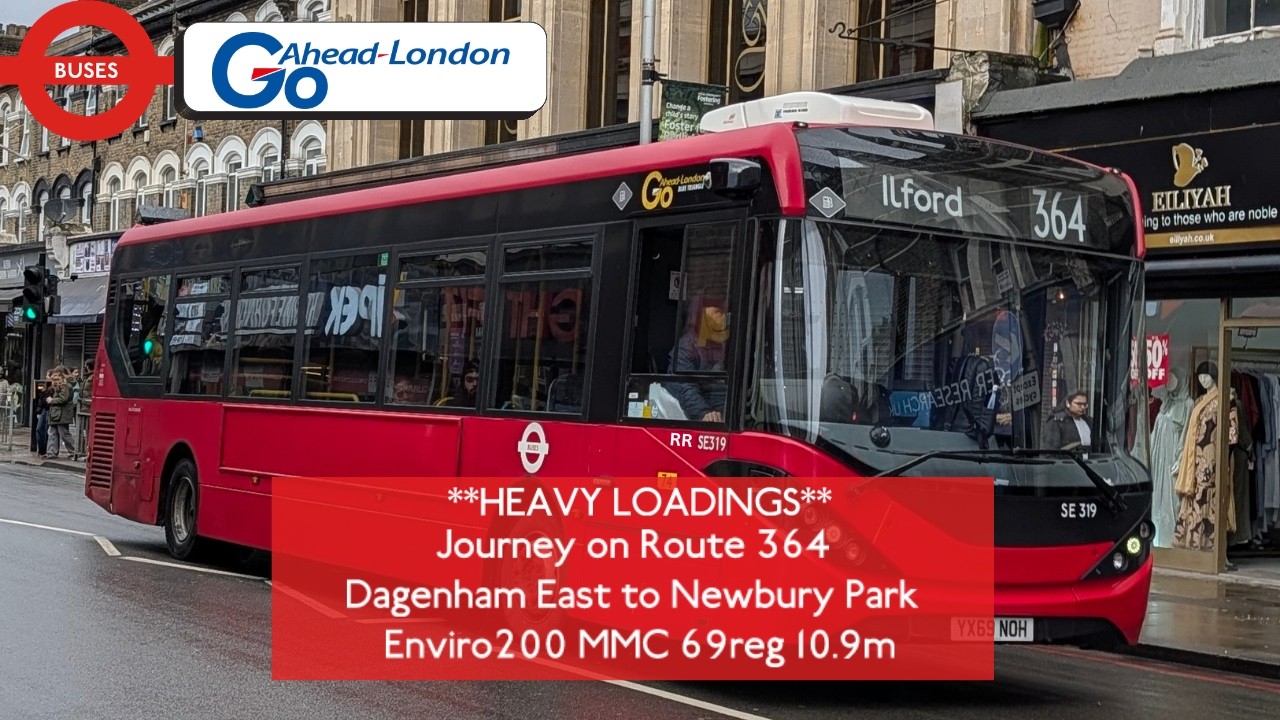 *Heavy Loadings/School Rush Hour* Journey on Bus Route 364 Go-Ahead London (SE319 | YX69 NOH)