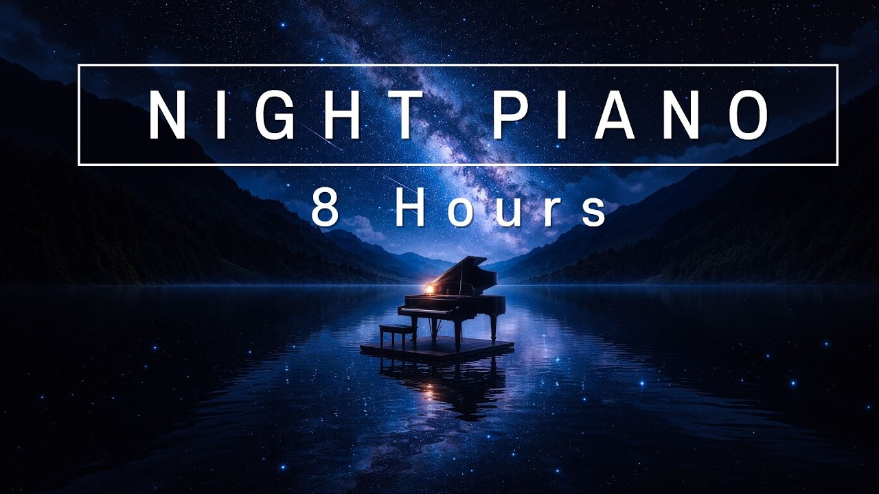 Quiet Night Piano – 8 Hours of Relaxing Piano Music for Sleep 🌙 | 은하수 아래 고요한 밤의 피아노 8시간