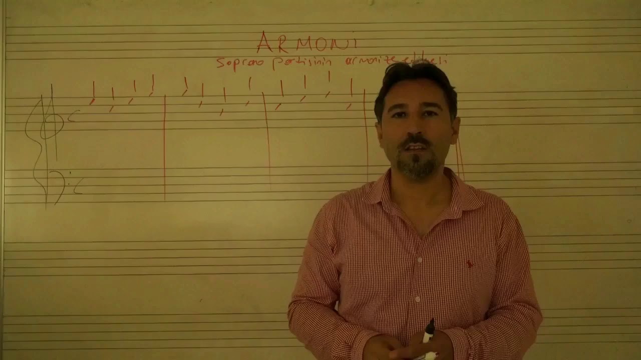 ARMONİ Dersi-2  Bas partisi ve  soprano partisinde armonizasyon çalışmaları
