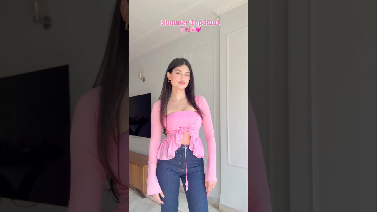 Obsessed with These Cute Summer Tops! 🌸✨ Try-On Haul! #shorts #summerfashion #haul #tops #summer