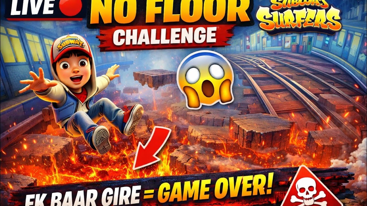 LIVE 🔴 No Floor Challenge 😱 Ek Baar Gire = Game Over!