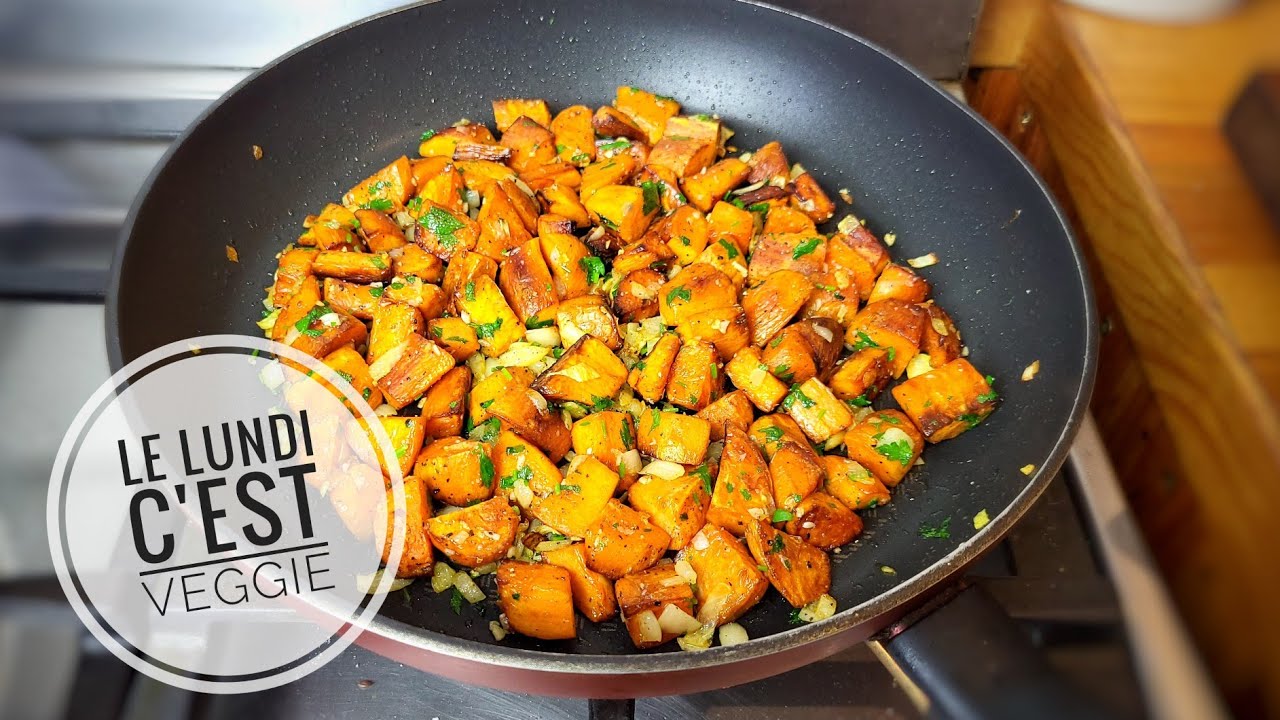 PATATES DOUCES SAUT&Eacute;ES &agrave; la po&ecirc;le
