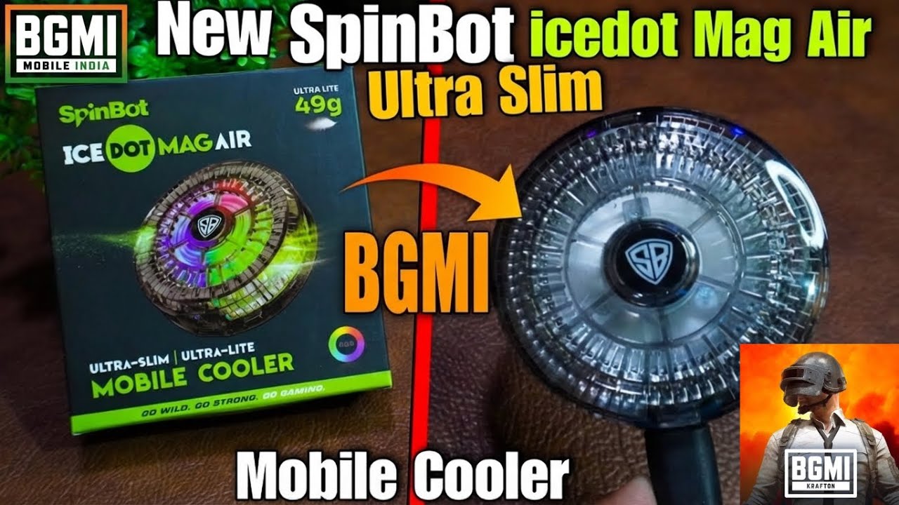 🔥Распаковка Spinbot Icedot Mag Air Ultra Lite | Ультратонкий магнитный игровой кулер ❄️