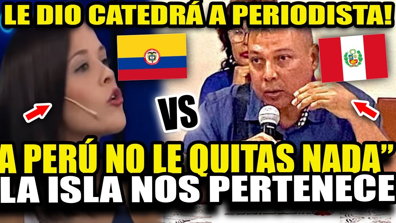 PERÚ da CÁTEDRA A PERIODISTA COLOMBIANA SOBRE TRATADOS Y HISTORIA CON COLOMBIA POR ISLA SANTA ROSA