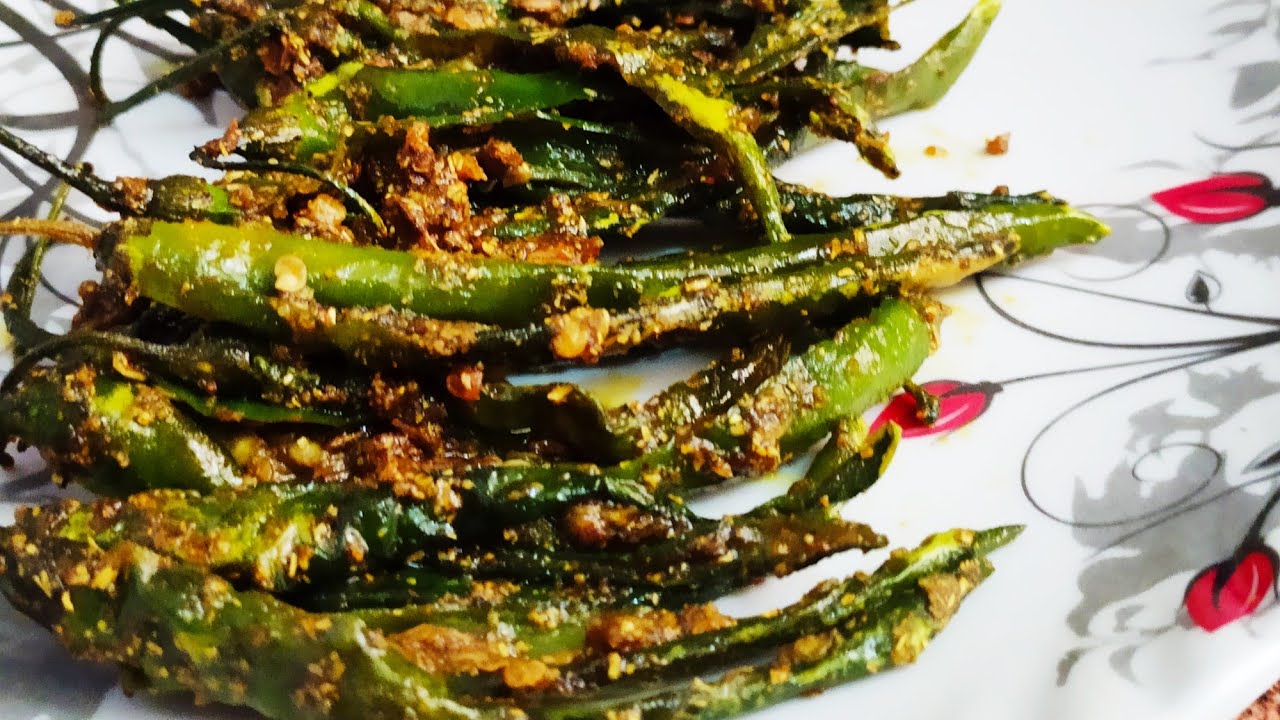 Hari Mirch Fry Recipe -Green Chilli Fry #masalamirchifry #easygreenchillirecipe #Greenchilli #shorts