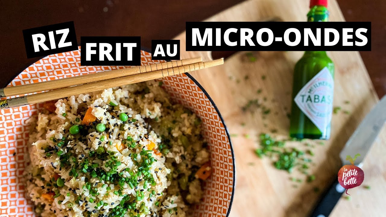 RIZ FRIT CANTONAIS MICRO-ONDES 🍚Tout en Un Recette rapide facile famille La petite bette