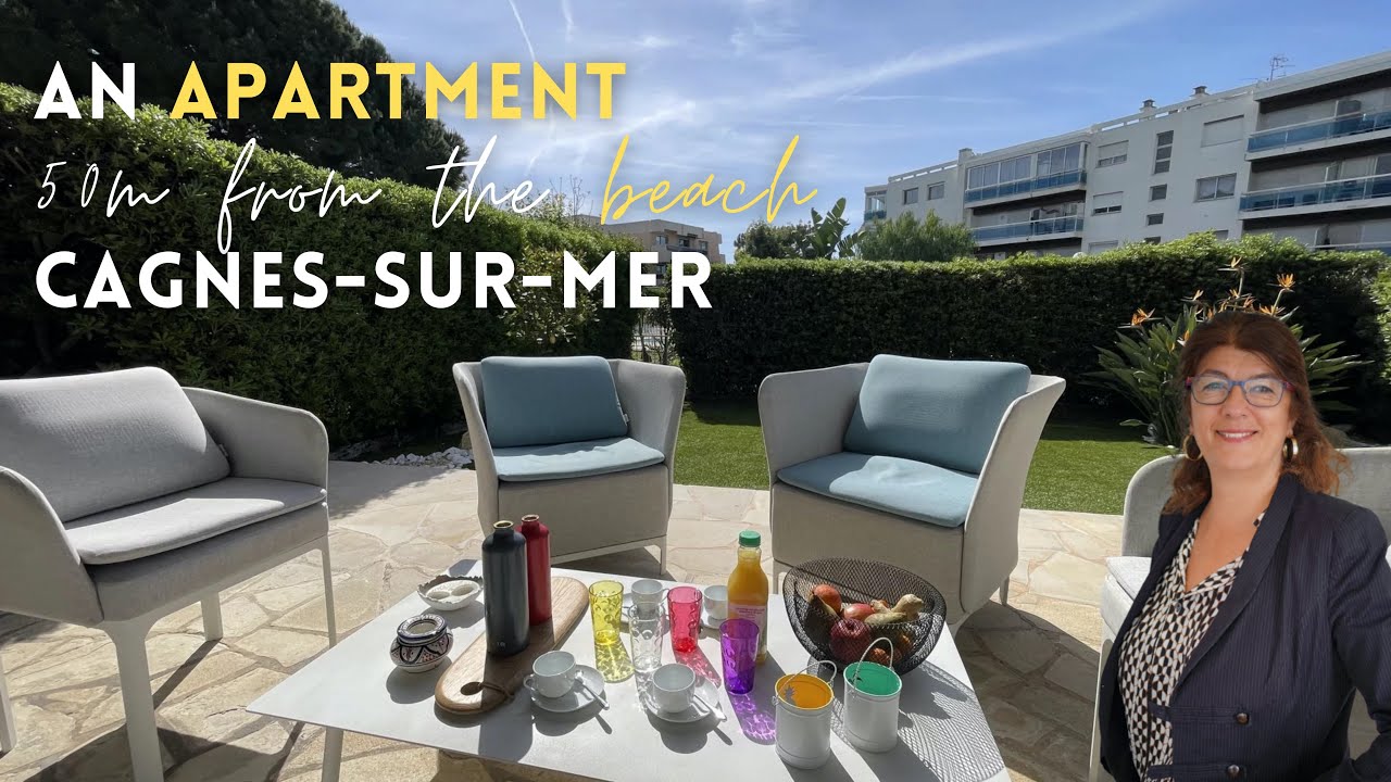 An apartment 50m from the beach, Cagnes-Sur-Mer 🌞☀️