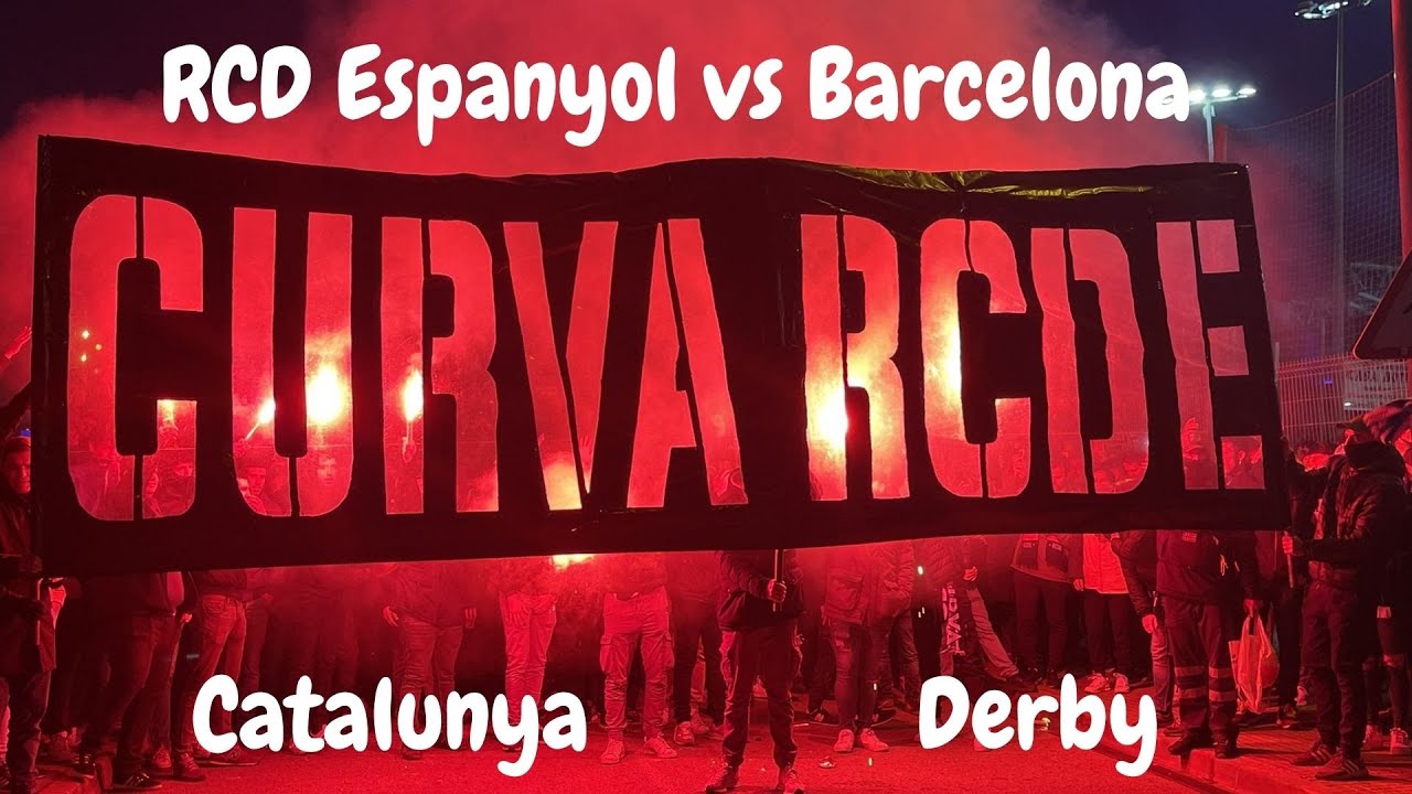 Espanyol vs Barcelona! Catalunya Derby, CURVA RCDE, ultras!! (Must watch)
