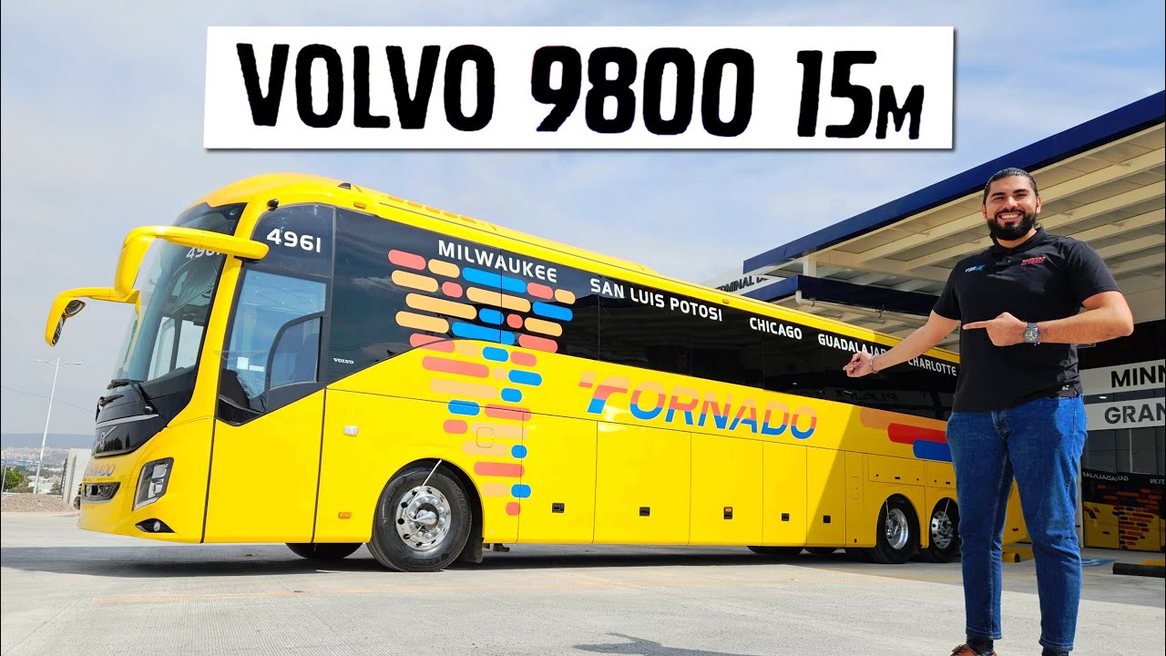 Viaja a Estados Unidos en este LUJOSO autobús! | Volvo 9800 | Tornado Bus Company