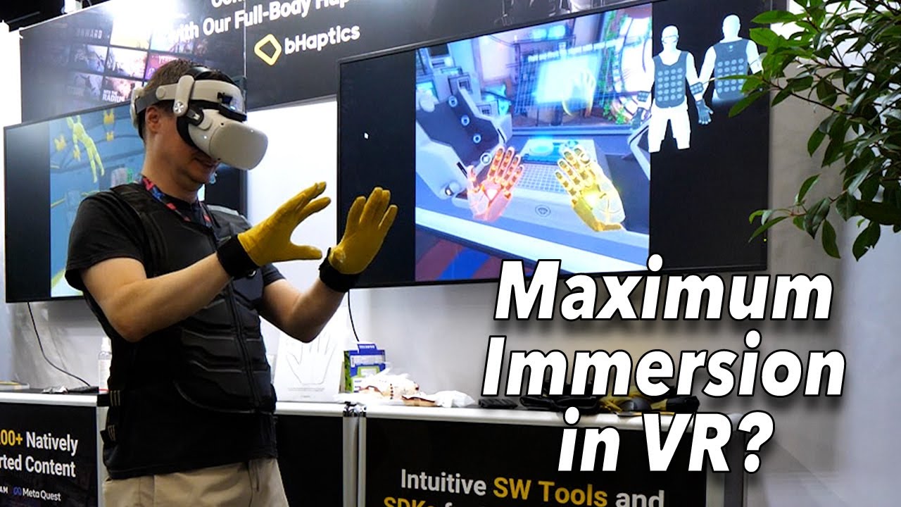 Maximum immersion? I tried BHaptics TactGlove, TactSuit X40 and TactVisor!