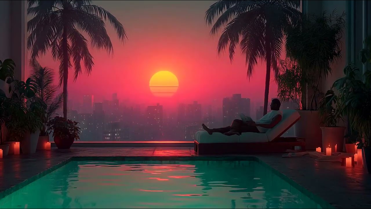 ＢＡＣＫ　ＴＯ　１９８７ [ Synthwave - Retrowave - Dreamwave Mix ] | Melancholy Poolside Sunset