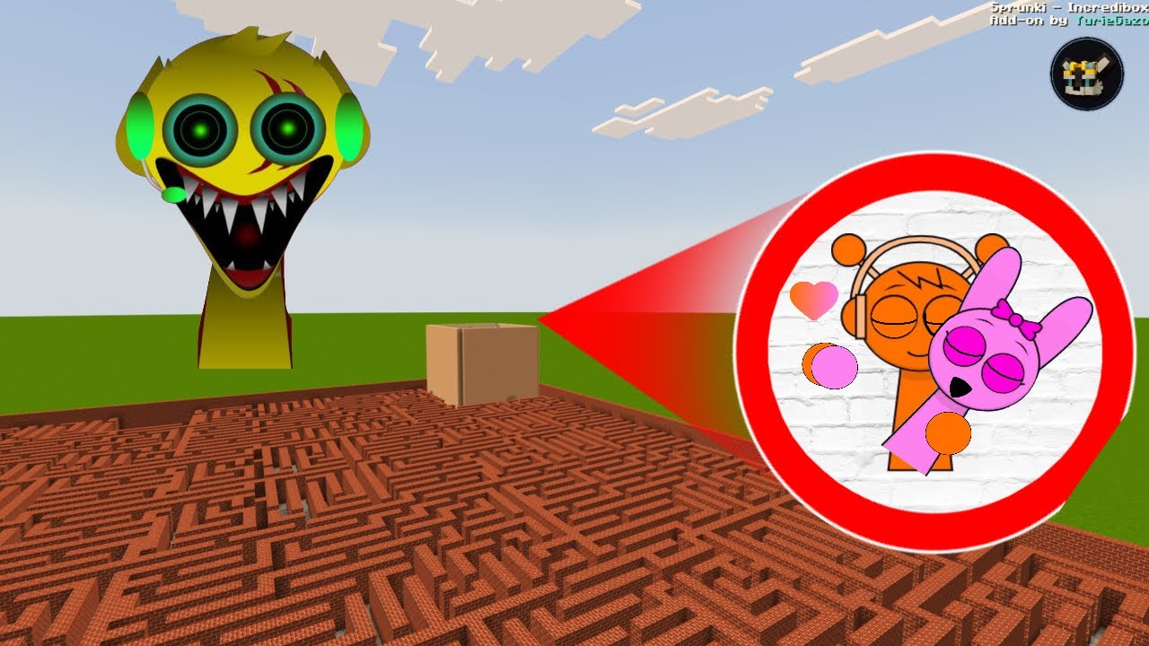 Found NEW INTERESTING Incredibox Sprunki vs Horror in Maze Gmod Minecraft