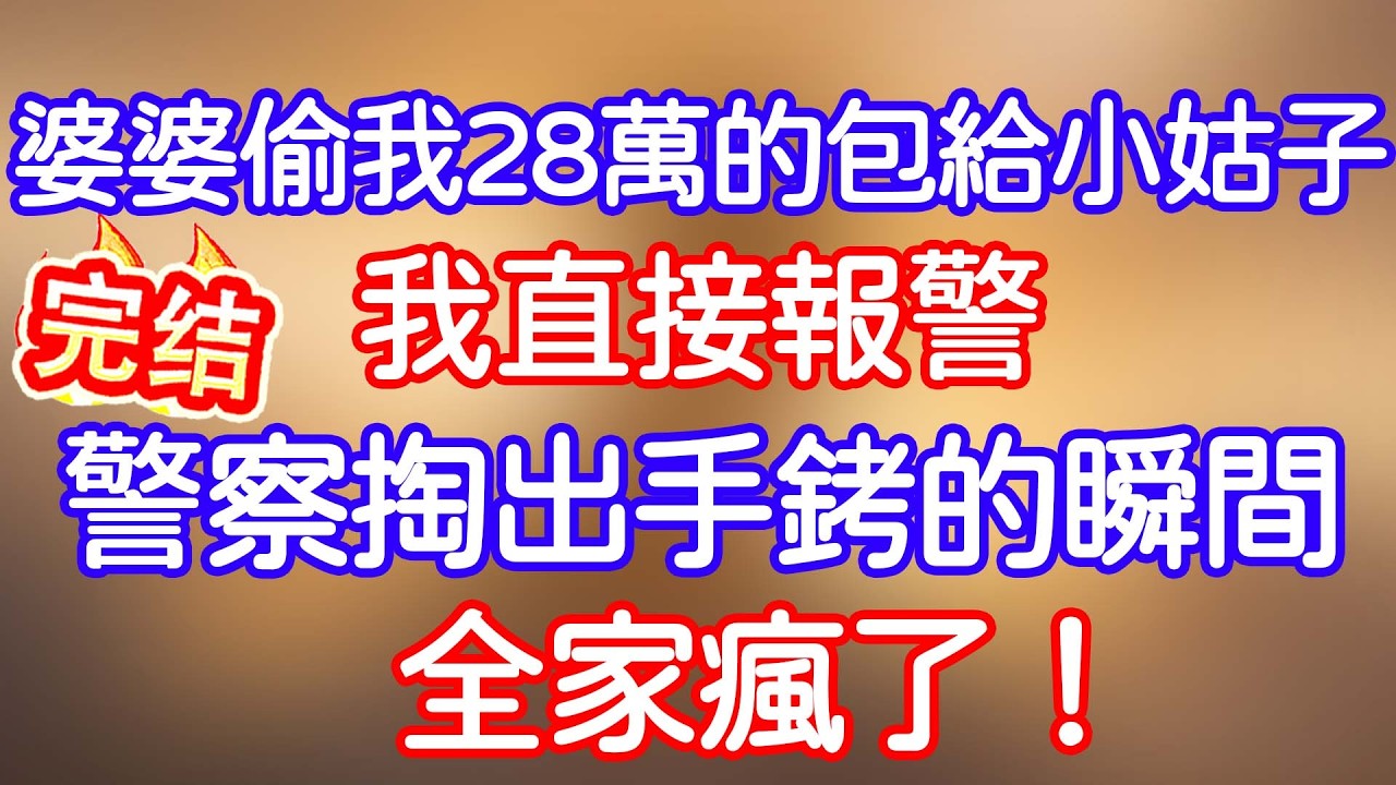 婆婆偷我28萬的包給小姑子，我直接報警，警察掏出手銬的那一刻，全家徹底瘋了！#小寧講故事 #情感故事#家庭故事  #深夜故事 #故事分享
