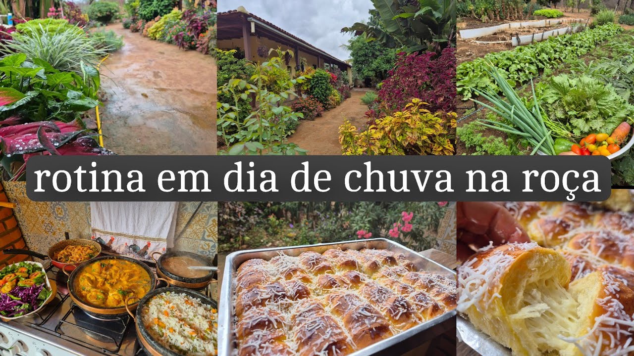 Chuvinha caindo | comida afetiva  | pão quentinho | vida na roça que amo♡