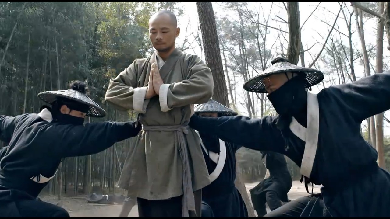 功夫電影！男子竟是少林寺頂尖高手，使出少林功夫吊打武士！ #kungfu #movie #功夫