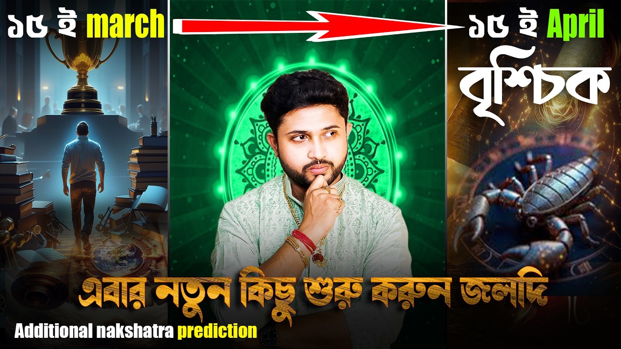 বৃশ্চিক রাশি (Scorpio)। 15  March to 15 April, কেমন যাবে বুঝুন ।