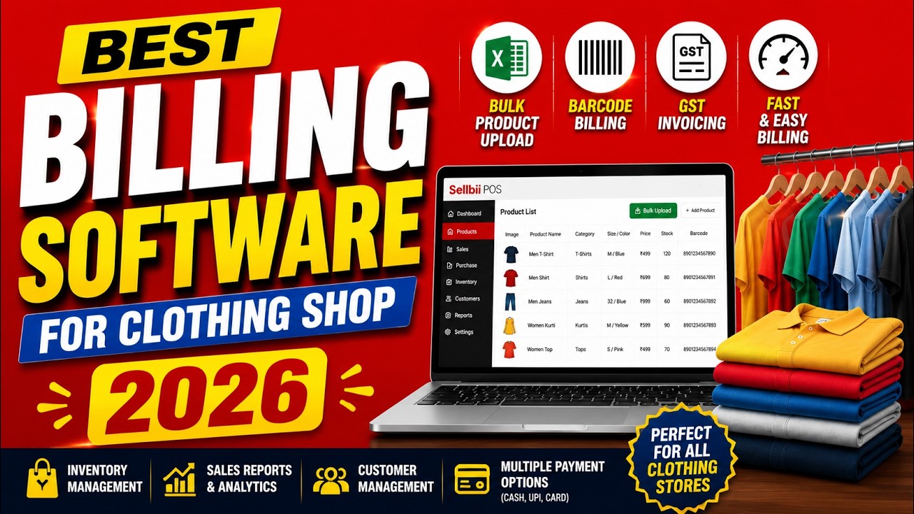 Best Billing Software for Clothing Shop 2026 🔥 | Fast & Easy POS System