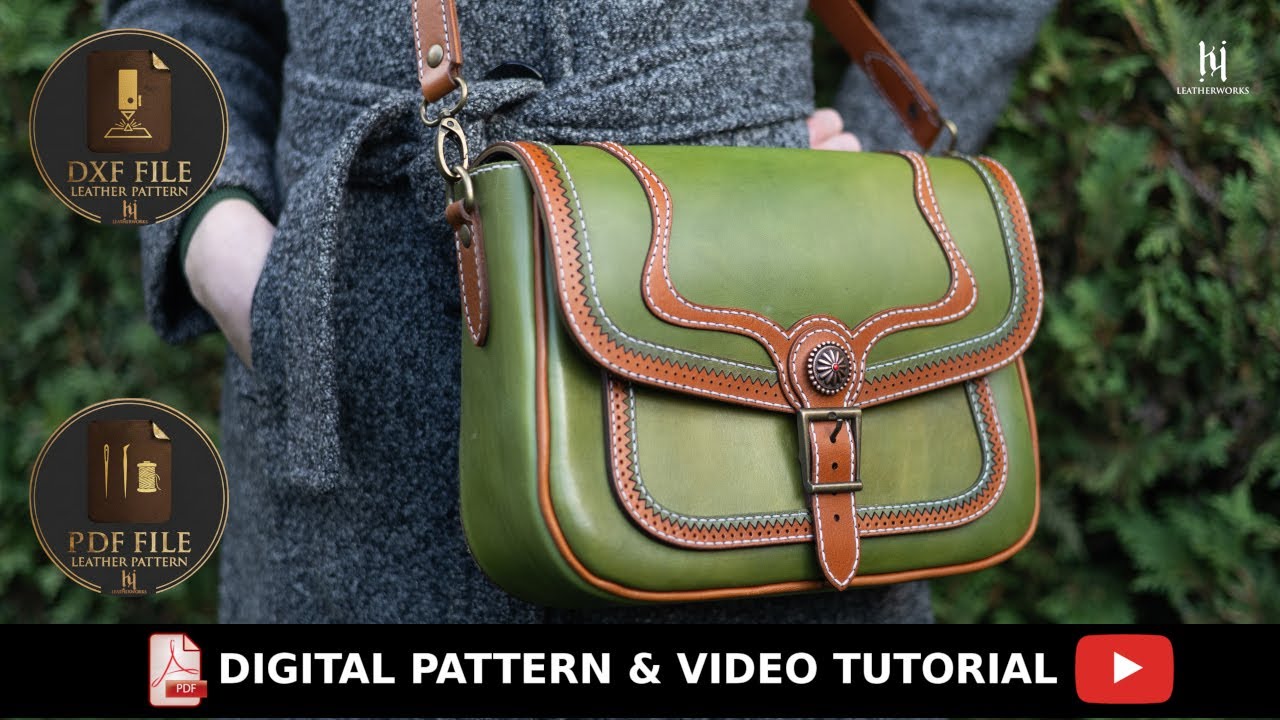 Zig Zag Leather Bag Patttern & DXF File