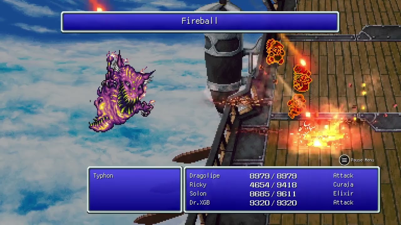Final Fantasy III Pixel Remaster [Content Expansion Mod] - Typhon Boss Battle